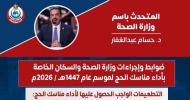 وزارة الصحة تعلن ضوابط تطعيمات الحج والعمرة بـ186 مركزا بالجمهورية