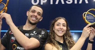 مصطفى عسل وهانيا الحمامي يتصدران تصنيف الاسكواش قبل بطولة العالم