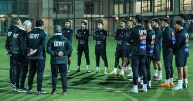 منتخب مصر يواصل تدريباته بالهدف استعدادا لأمم أفريقيا.. صور