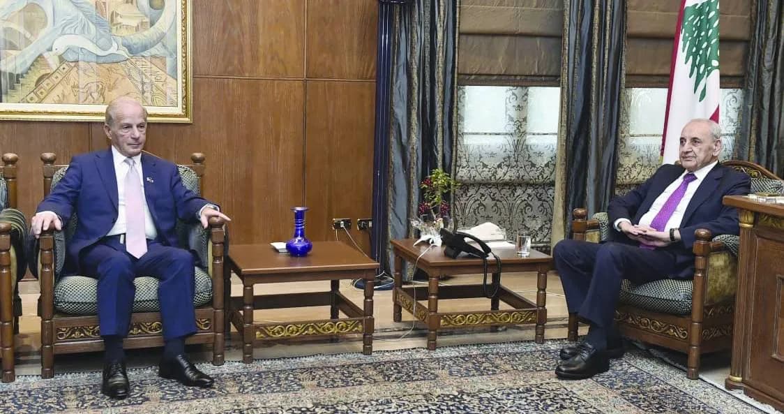 بري: حديث براك عن ضم لبنان إلى سوريا خطأ غير مقبول