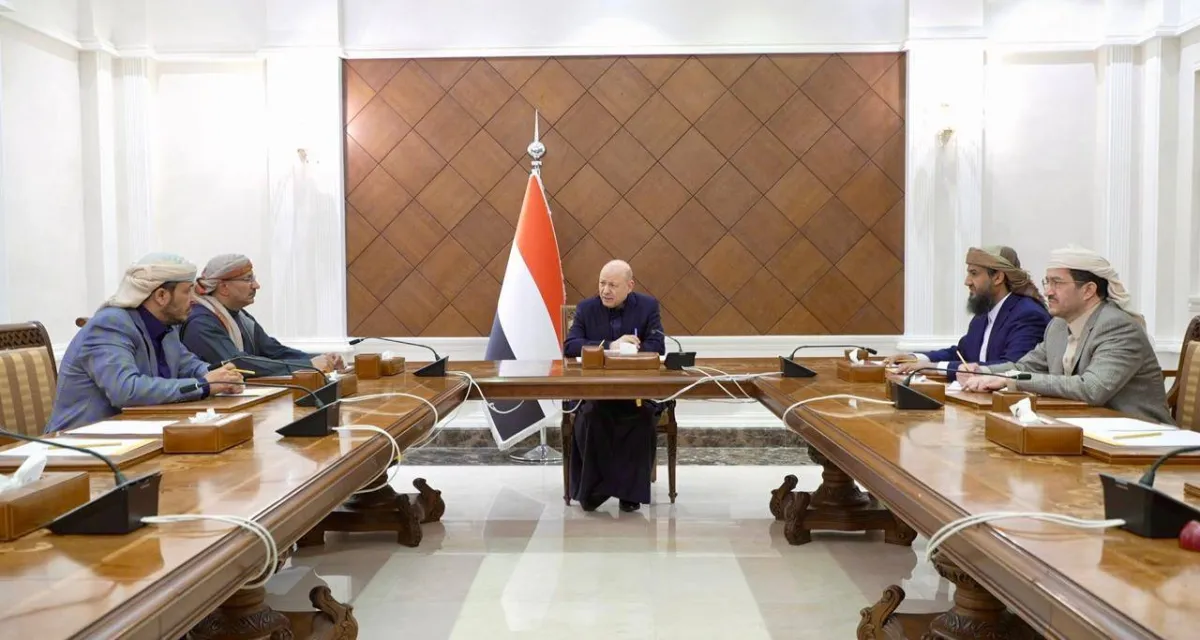 العليمي: ما يجري في الجنوب إعادة الاعتبار للدولة ومؤسساتها