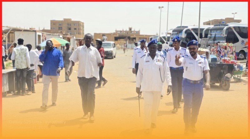 مدير المرور السريع الخرطوم يقف على الأوضاع بالميناء البري "حي النصر" وموقف شندي 