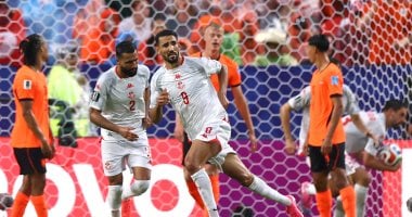 المستوري يحرز الهدف الأول لتونس بعد وداع المونديال
