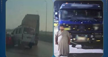 ضبط سائق النقل برخص منتهية المتسبب في تصادم الصحراوي.. فيديو