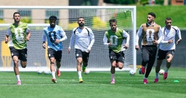 منتخب مصر يواصل تدريباته بملعب جونزاجا استعدادا لمباراة بلجيكا.. صور