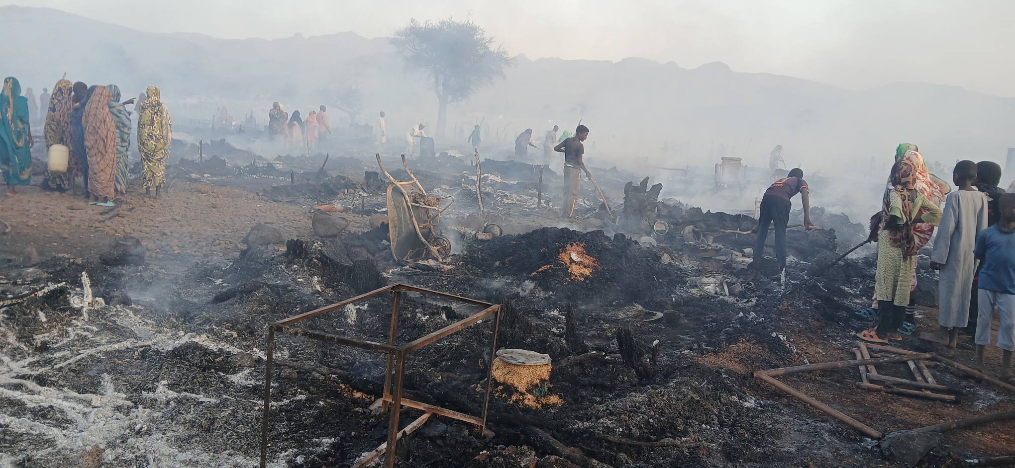 الهجرة الدولية: نزوح أكثر من 24 الف شخص في السودان  خلال خمسة أشهر بسبب الحرائق