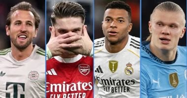 هاري كين ومبابي وهالاند يتصدرون قائمة أفضل المهاجمين عالميا 2026