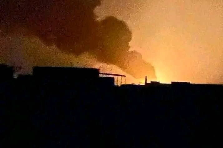 مسيرة تستهدف مصفاة مدينة الأبيض020 مسيرة تستهدف مصفاة مدينة الأبيض