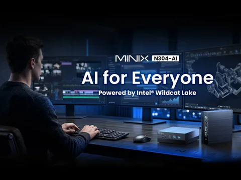 شركة Minix تكشف رسميا عن حاسوبها المصغر الجديد Minix N304 AI بمواصفات اقتصادية ومعالج من شركة Intel