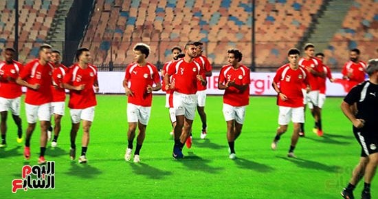 منتخب مصر يختتم تدريباته استعدادا لمواجهة أنجولا فى تصفيات كأس أمم أفريقيا