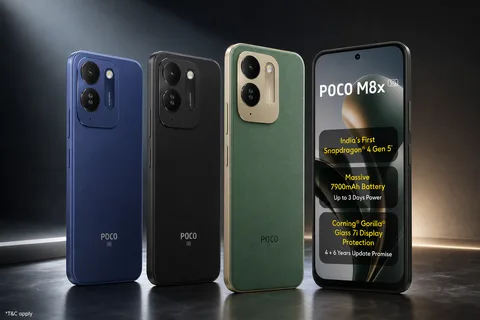 شاومي تطلق هاتف Poco M8x 5G الاقتصادي الجديد في الهند بمعالج Snapdragon 4 Gen 5 وبطارية ضخمة بسعة 7900 mAh
