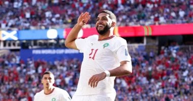 المغرب يتقدم على إسكتلندا بهدف صيباري في الشوط الأول بكأس العالم 2026.. صور