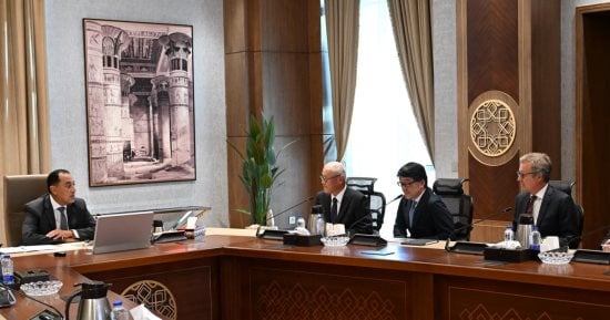 رئيس الوزراء يلتقى الرئيس والمدير التنفيذى لمجموعة تويوتا تسوشو اليابانية