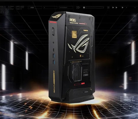 جهاز الكمبيوتر المكتبي الصغير ROG NUC 16 Limited Edition من أسوس يضم بطاقة RTX 5090 في هيكل شفاف COMPUTEX2026