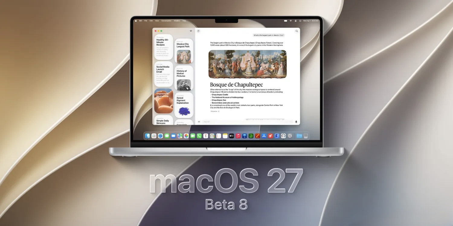 أبل تطلق الإصدار التجريبي الثامن من macOS 27 للمطورين.. وهذه أبرز المزايا المنتظرة