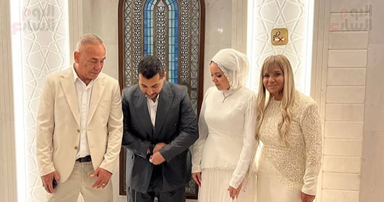 إبراهيم حسن يحتفل بعقد قران نجله بتواجد حسام والأقارب.. فيديو وصور
