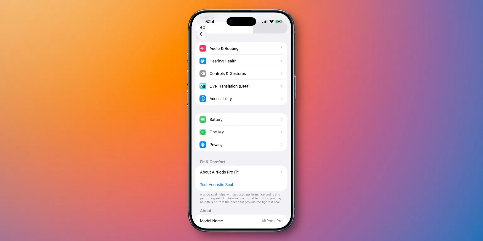 iOS 27 يعيد تصميم إعدادات AirPods بالكامل بواجهة أكثر تنظيما وسهولة