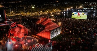 أجواء حماسية وحضور ضخم بـEgyptian Fan Zone فى حفل كأس العالم بالعاصمة الجديدة