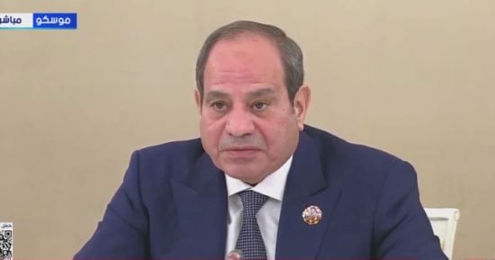فخامة الرئيس السيسى من الكرملين: نعمل على توطيد الشراكة الاستراتيجية مع روسيا