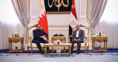 الرئيس السيسى يشيد بما تشهده العلاقات المصرية  البحرينية من تطور متواصل