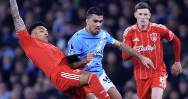 مانشستر سيتي يتعثر أمام نوتينجهام فورست بالتعادل 2  2 فى غياب مرموش