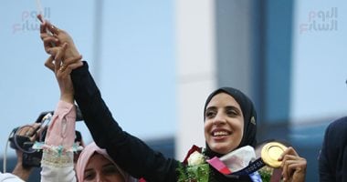 فريال أشرف تتوج بذهبية الكاراتيه في دورة ألعاب البحر المتوسط