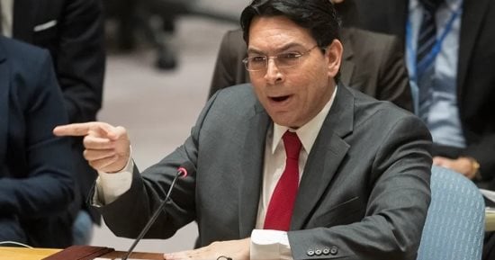 رد فعل مفاجئ.. ممثل إسرائيل بالأمم المتحدة يستفز أحد أعضاء وفد إيران.. فيديو