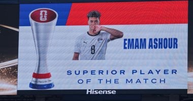 إمام عاشور أفضل لاعب فى مباراة مصر وبلجيكا بكأس العالم 2026