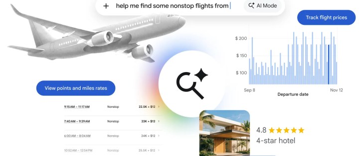 بحث جوجل يوسع قدرات AI Mode لمتابعة أسعار الرحلات وحجز الفنادق تلقائيا