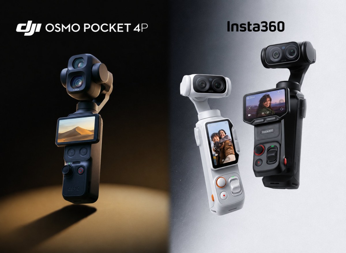DJI تقاضي Insta360 بسبب التشابه المثير للجدل بين Luna Ultra وOsmo Pocket 4P