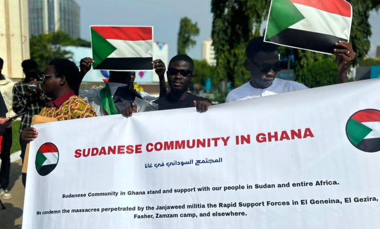 مسيرة أفريقية تضامنا مع السودان020 مسيرة أفريقية تضامنا مع السودان