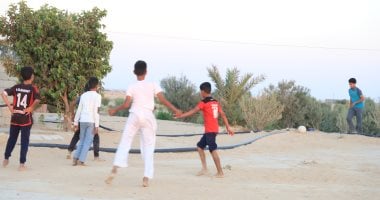 أطفال سيناء: شكرا حسام حسن.. ومنتخبنا شرف الكرة الأفريقية.. صور