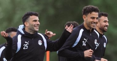 عودة حمدي فتحي ومشاركة صلاح فى جزء من مران منتخب مصر قبل أستراليا.. صور