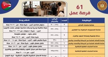 وزير العمل يعلن عن فرص عمل بالأردن براتب 36 ألف جنيه شهريا