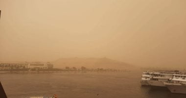 الآن من سوهاج.. لحظة دخول العاصفة الترابية وتحول السماء للون الأحمر فيديو