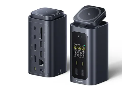 شركة Baseus تطلق قاعدة الإرساء Spacemate RD1 Pro المتميزة بـ 15 منفذا وقوة إخراج 160W وشحن لاسلكي معيار Qi2.2