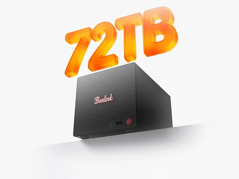 شركة Beelink تطلق جهاز تخزين شبكي NAS اقتصادي مع معالج AMD قوي ودعم مساحة تخزين تصل إلى 72TB