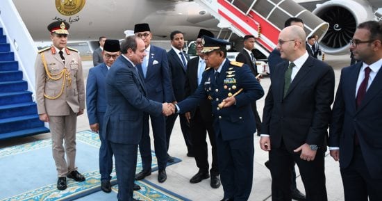 الرئيس السيسى يلتقى نظيره الإندونيسى غدا فى القصر الرئاسى بجاكرتا ويعقدان مؤتمرا صحفيا