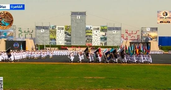 لقطة مضيئة.. طلاب أكاديمية الشرطة يشكلون دفعة 2026 على الحبال