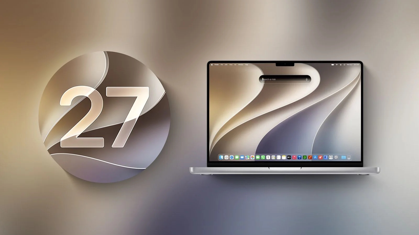 آبل تطلق النسخة شبه النهائية لنظام macOS Golden Gate مع تحسينات التصميم وميزات الذكاء الاصطناعي appleevent