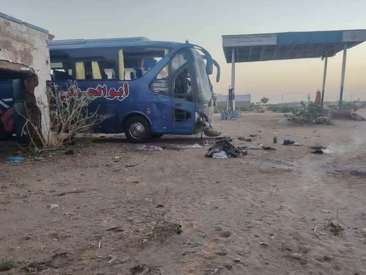 هجوم يستهدف 5 بصات سفربة في محطة وفود بمدينة أم روابة  
