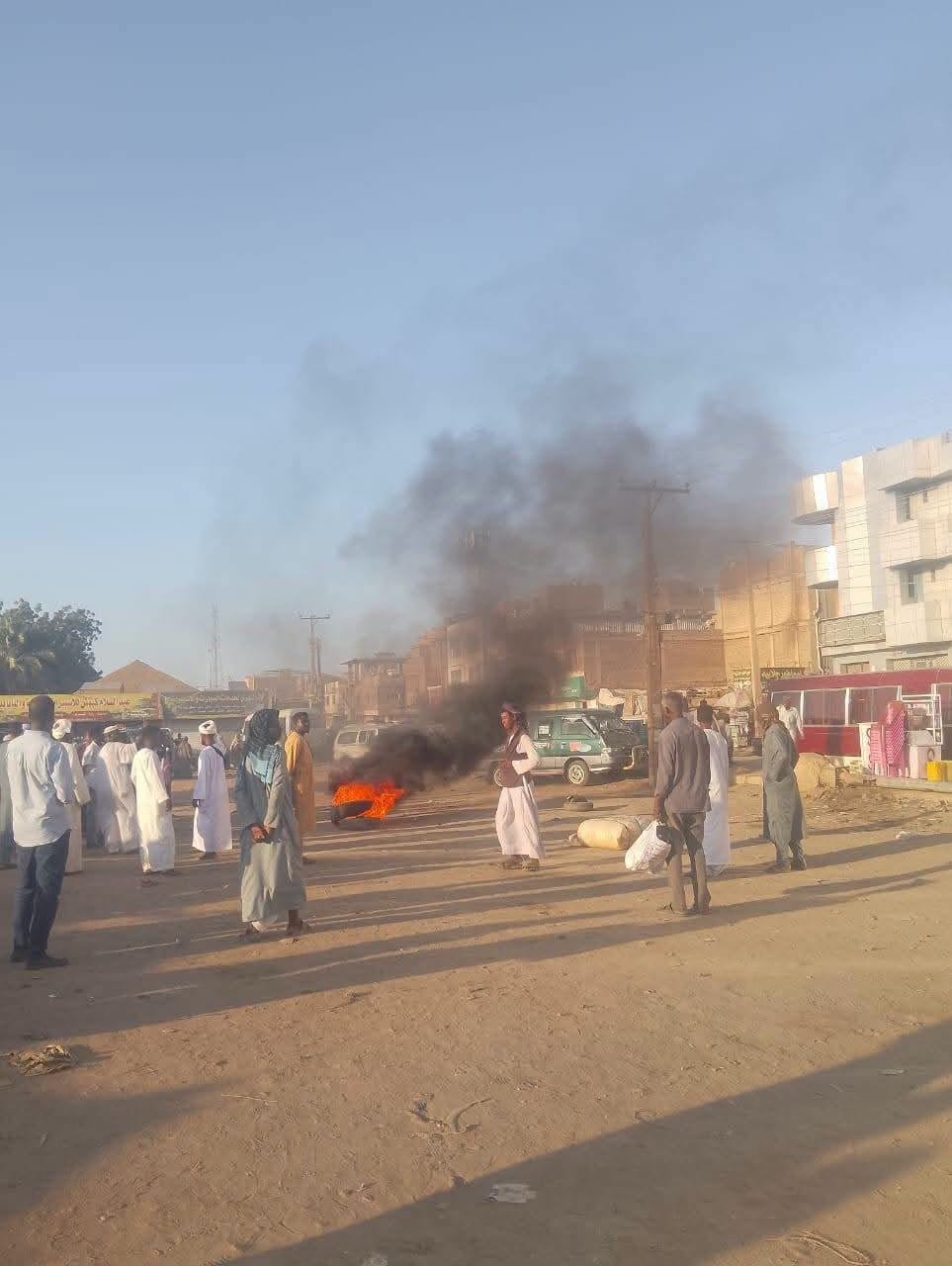 احتجاجات في عطبرة بسبب انعدام المواصلات  