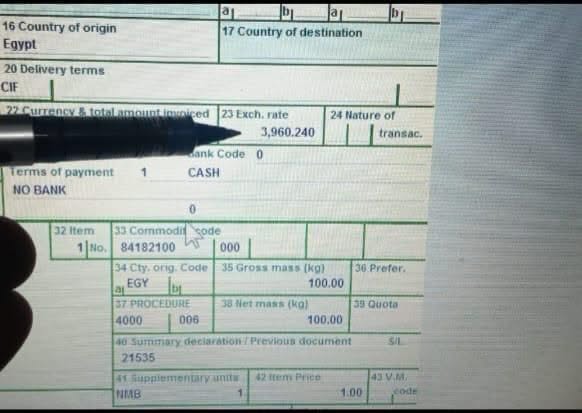 الدولار الجمركي يقفز الدولار الجمركي يقفز إلى 3.960.24 جنيه
