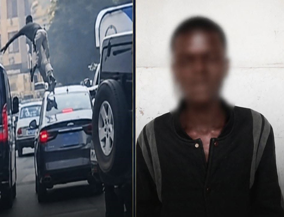 وزارة الداخلية المصرية تعلن القبض على سوداني أثار الجدل بالقفز فوق أسقف السيارات  