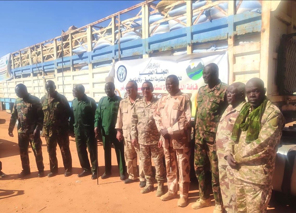 المقاومة الشعبية بكسلا تساند إقليم دارفور بقافلة مساعدات  