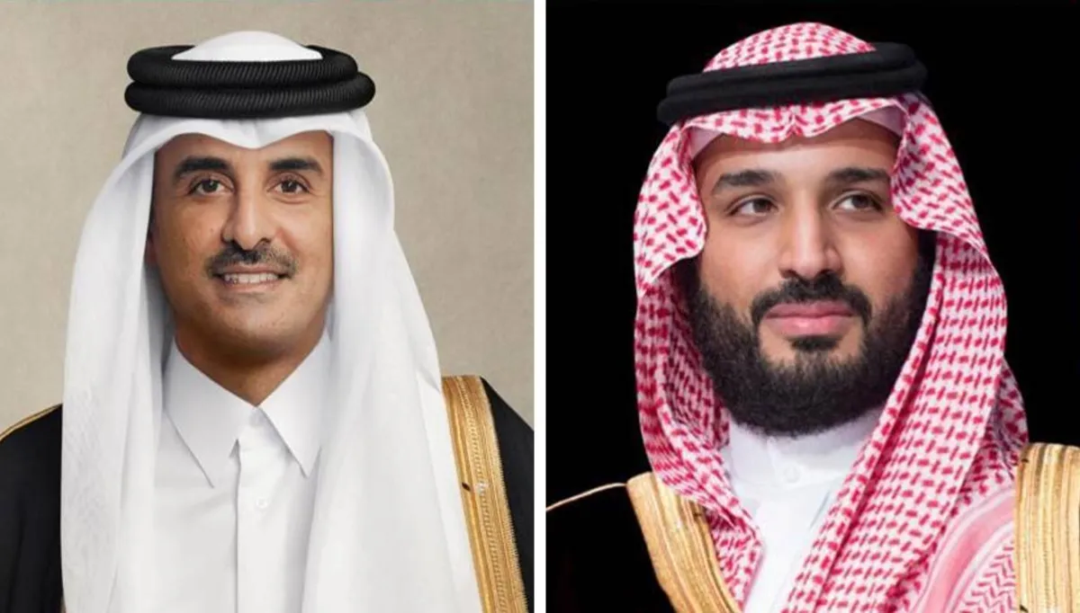 ولي العهد السعودي يعزي هاتفيا أمير قطر في وفاة الشيخ حمد بن خليفة