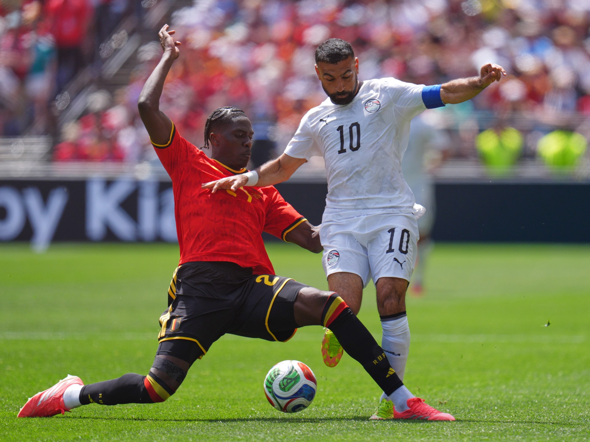 شاهد ملخص وأهداف مباراة مصر ضد بلجيكا في كأس العالم 2026