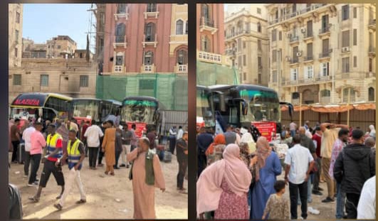 تدافع السودانيين على رحلات العودة الطوعية من مصر  