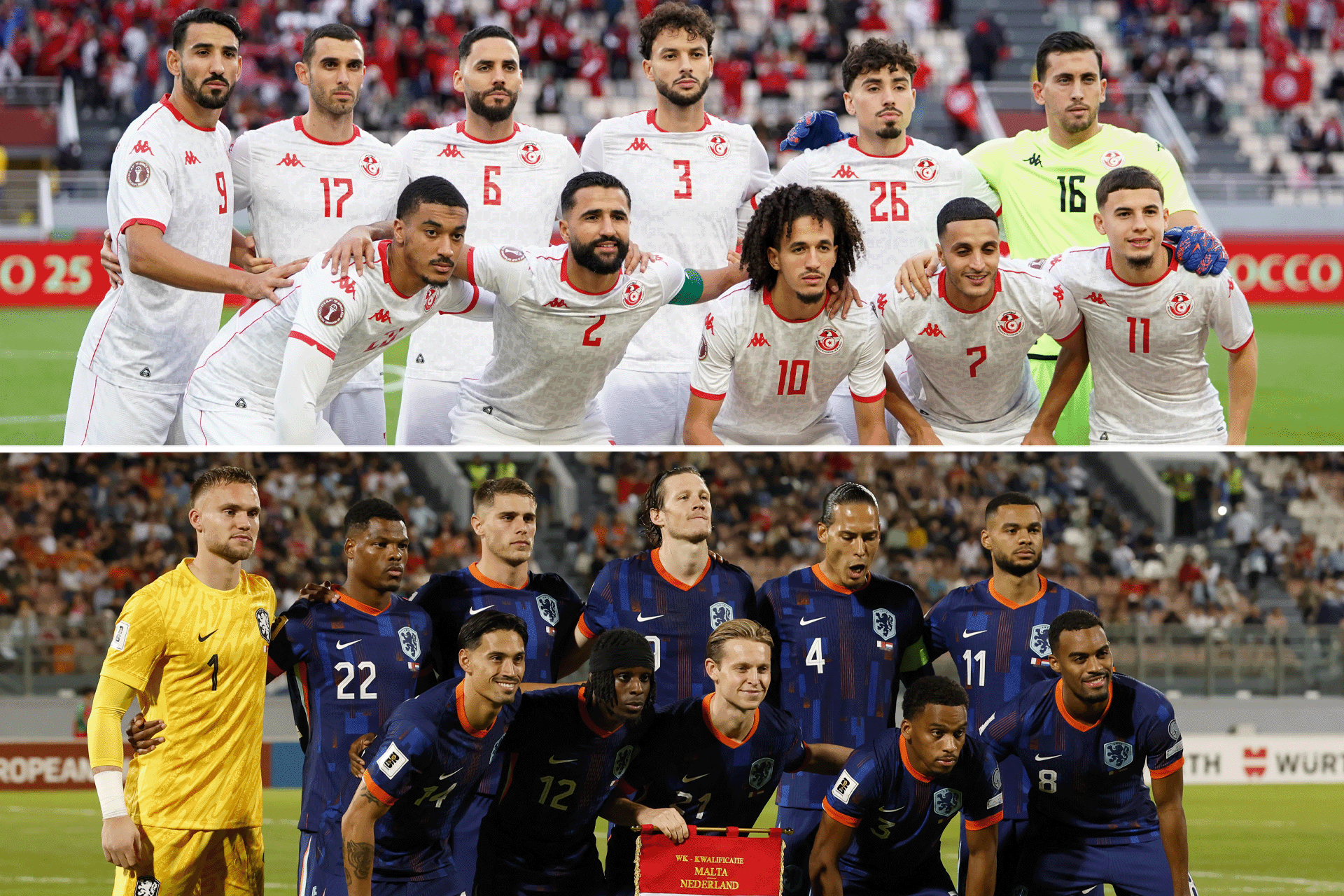تونس ضد هولندا في كأس العالم.. الموعد والقنوات الناقلة والتشكيلتان المتوقعتان