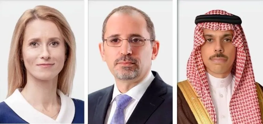 فيصل بن فرحان يبحث مع الصفدي وكالاس التطورات الإقليمية